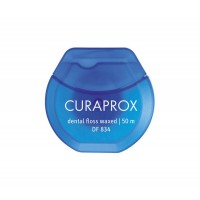 Нить межзубная Curaprox вощеная с мятным вкусом (с 3 лет), 50 м. Нить межзубная Curaprox вощеная с мятным вкусом (с 3 лет), 50 м.